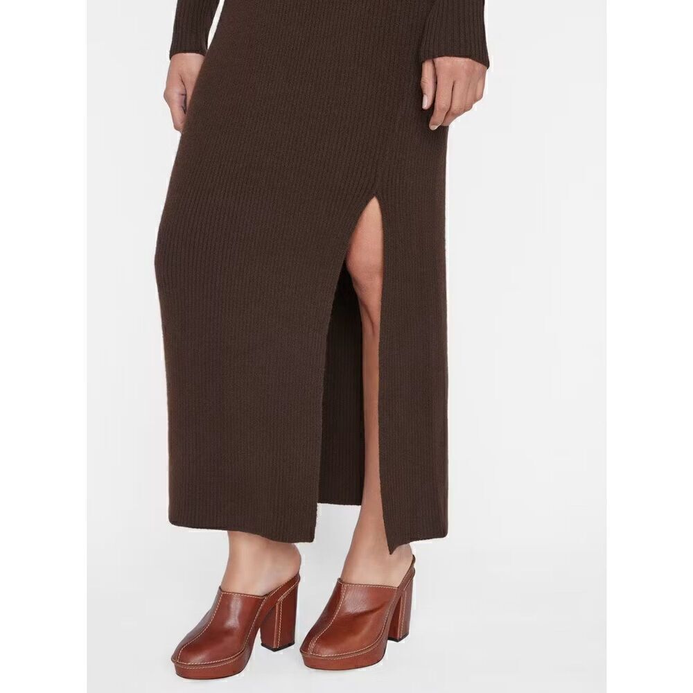 Frame Ribbed Cashmere U-Neck Dress NWT medium - Picture 7 of 15